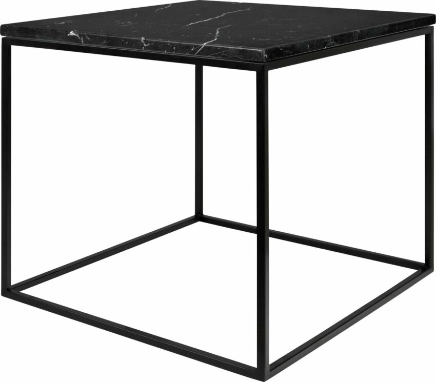 TemaHome Couchtisch »Gleam«, mit Mamorplatte und schwarzem Metallgestell, Breite 50 cm-Tische-Ideen für dein Zuhause von Home Trends