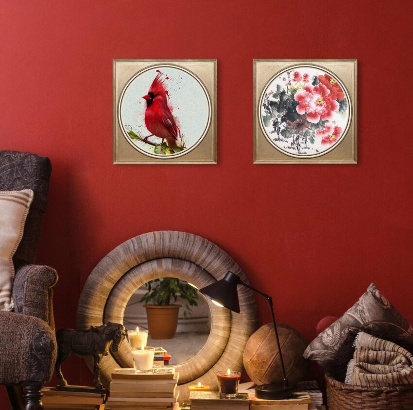 queence Acrylglasbild »Rote Blüten«-Bilder-Ideen für dein Zuhause von Home Trends