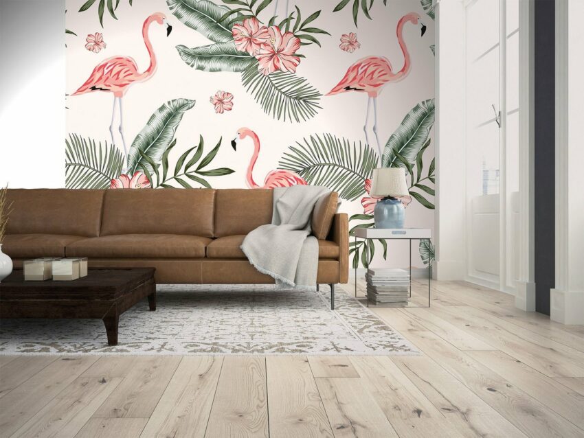 living walls Fototapete »Designwalls Tropical Vibes 1«, glatt, (5 St)-Tapeten-Ideen für dein Zuhause von Home Trends