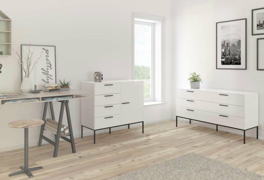 Home affaire Kommode »Slimline«, mit 6 Schubladen, Breite 130 cm-Kommoden-Ideen für dein Zuhause von Home Trends