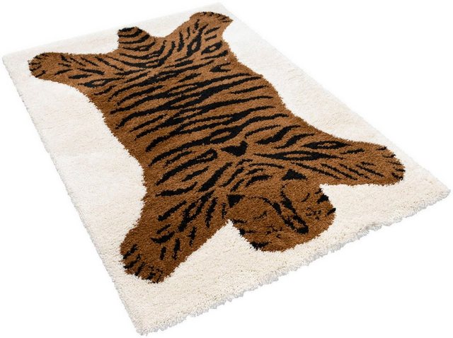 Kinderteppich »NOMAD - Tiger«, Primaflor-Ideen in Textil, rechteckig, Höhe 35 mm, Hochflor, Motiv Tiger, Kinderzimmer-Teppiche-Inspirationen