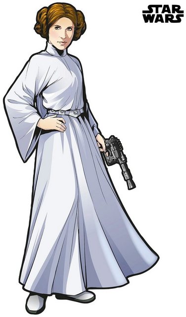 Komar Vliestapete »Star Wars XXL Princess Leia«, glatt, bedruckt, Comic, Retro, (1 St), 127 x 170 cm (Breite x Höhe)-Tapeten-Inspirationen