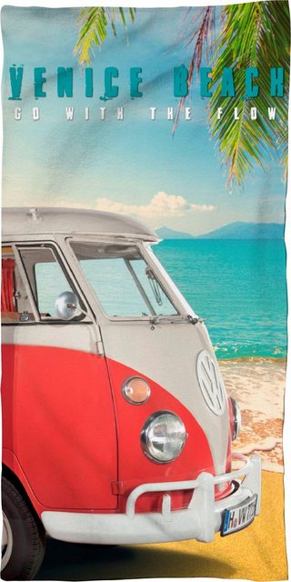 Volkswagen Strandtuch »Venice Beach« (1-St), mit Bulli-Handtücher-Inspirationen