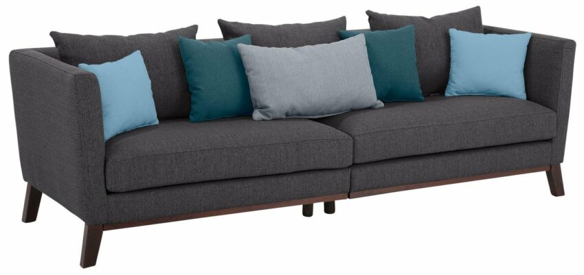 Home affaire Big-Sofa »Kim«, mit Holzbeinen und vielen losen Kissen-Sofas-Ideen für dein Zuhause von Home Trends