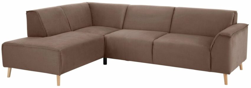Home affaire Ecksofa »Julia«, Federkern-Polsterung, Holzfüße, Keder-Sofas-Ideen für dein Zuhause von Home Trends