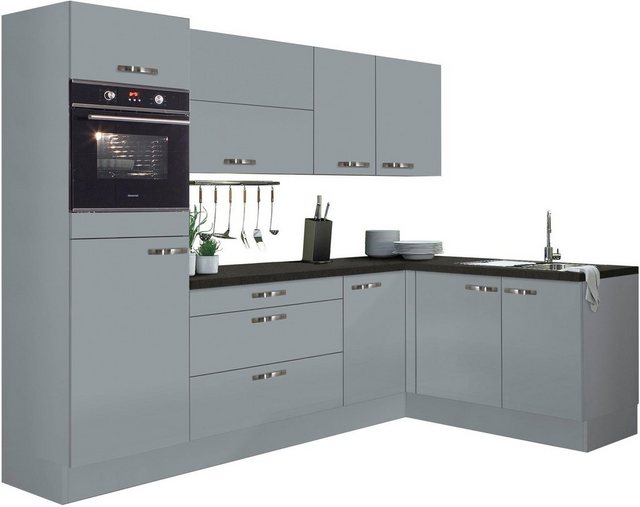 OPTIFIT Winkelküche »Cara«, ohne E-Geräte, mit Vollauszügen und Soft-Close-Funktion, Stellbreite 265 x 175 cm-Küchenzeilen-Inspirationen