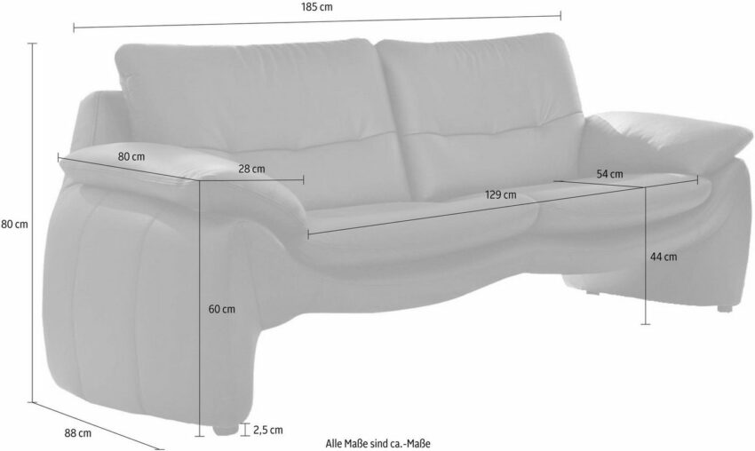 PLACES OF STYLE 2-Sitzer »Luna525«, in einzigartiger Optik-Sofas-Ideen für dein Zuhause von Home Trends