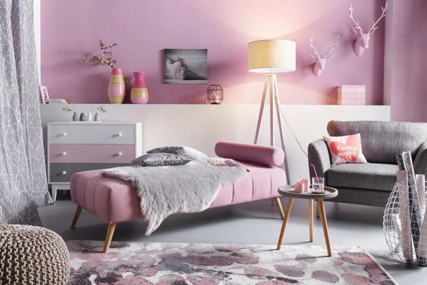 Home affaire Leinwandbild »Heart Love Pink«, 50/40 cm-Bilder-Ideen für dein Zuhause von Home Trends