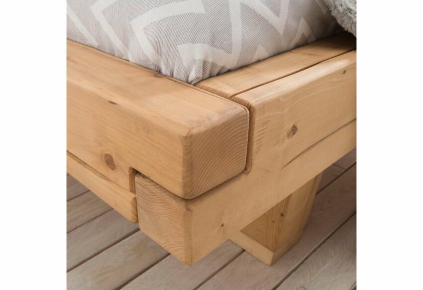 Premium collection by Home affaire Massivholzbett »Ultima«, aus massivem Holz in Balken-Optik, in unterschiedlichen Bettbreiten und Holzfarben-Betten-Ideen für dein Zuhause von Home Trends