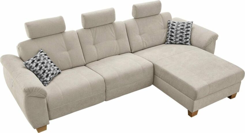Home affaire Ecksofa, jeweils mit USB-Ladestation außen an der Armlehne und mit Relaxfunktion, wahlweise auch in der Ottomane, welche wahlweise links oder rechts montierbar ist, frei im Raum stellbar-Sofas-Ideen für dein Zuhause von Home Trends