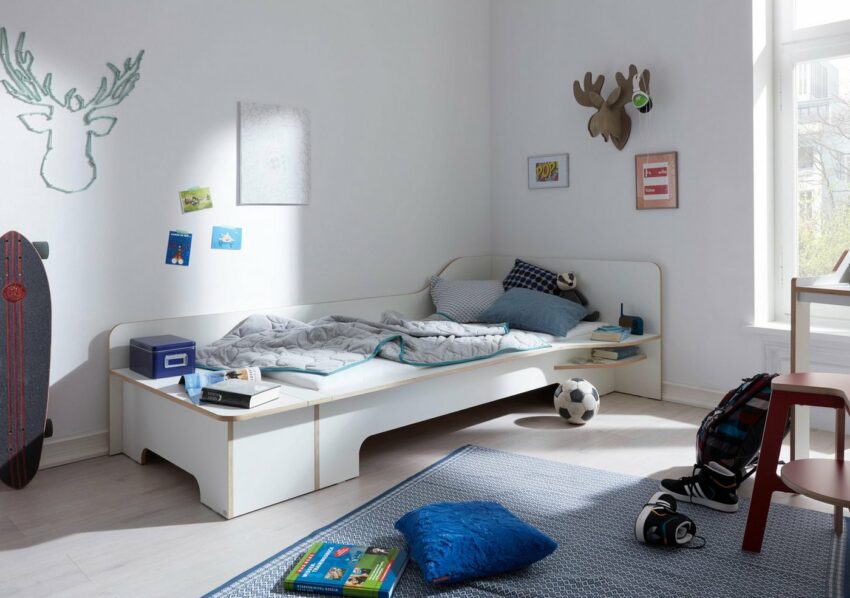 Müller SMALL LIVING Funktionsbett »PLANE«, aus Birkenschichtholz mit geschwungenem Seitenteil-Betten-Ideen für dein Zuhause von Home Trends