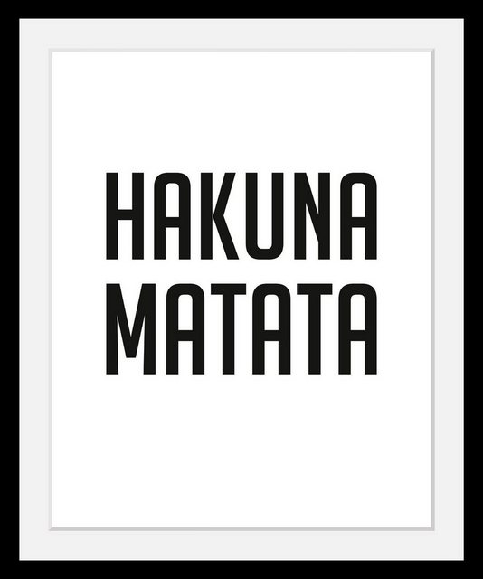 queence Bild »Hakuna Matata«, in 3 Größen, gerahmt-Bilder-Inspirationen