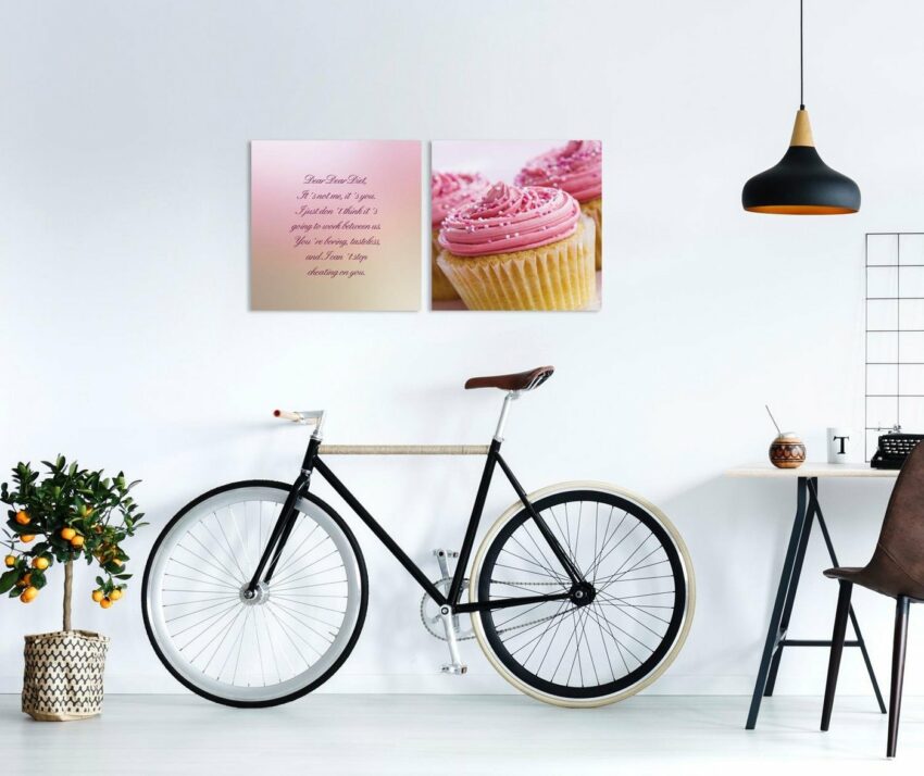 queence Leinwandbild »Cupcakes«, (Set), 2er-Set-Bilder-Ideen für dein Zuhause von Home Trends