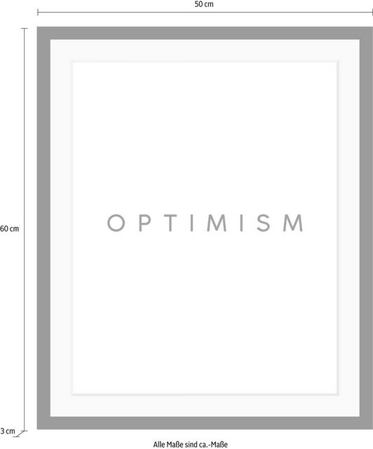 queence Bild »Optimism«, in 3 Größen, gerahmt-Bilder-Inspirationen