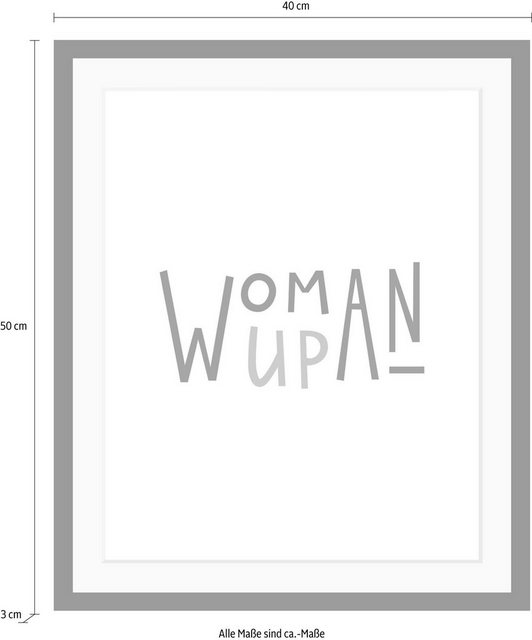 queence Bild »Woman«, in 3 Größen, gerahmt-Bilder-Inspirationen