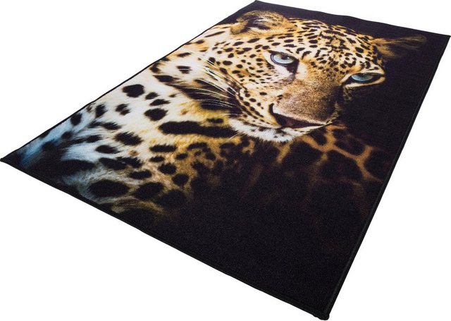Teppich »Leopard«, Andiamo, rechteckig, Höhe 4 mm, berduckt, Wohnzimmer-Teppiche-Inspirationen