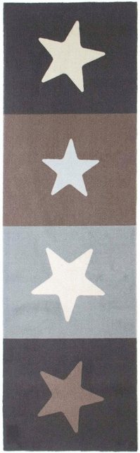 Küchenläufer »STARS«, Primaflor-Ideen in Textil, rechteckig, Höhe 6,5 mm, Motiv Sterne, rutschhemmend, waschbar, Küche-Teppiche-Inspirationen