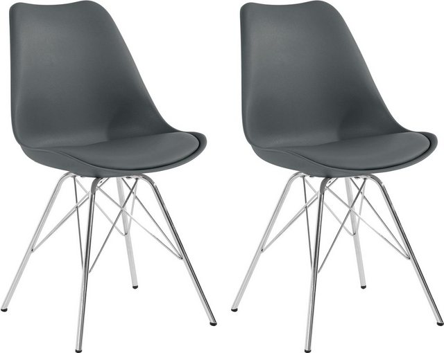 Homexperts Esszimmerstuhl »Ursel 03« (Set, 2 Stück), Sitzschale mit Sitzkissen in Kunstleder-Stühle-Inspirationen