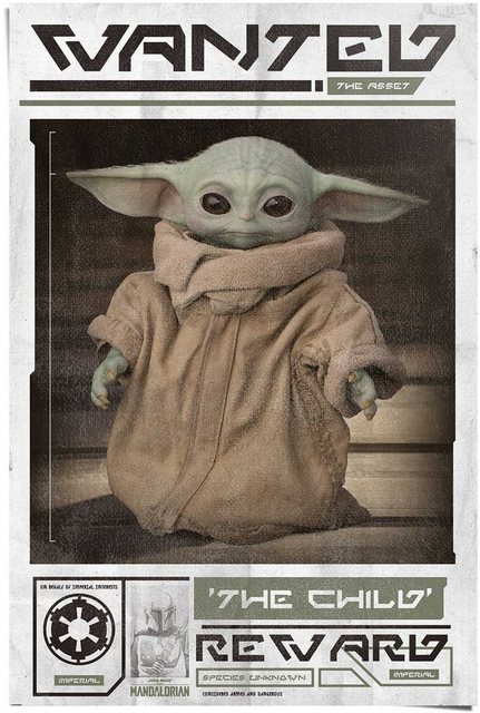 Reinders! Poster »Poster Mandalorian Baby Yoda The Child«, Serien (1 Stück)-Bilder-Inspirationen