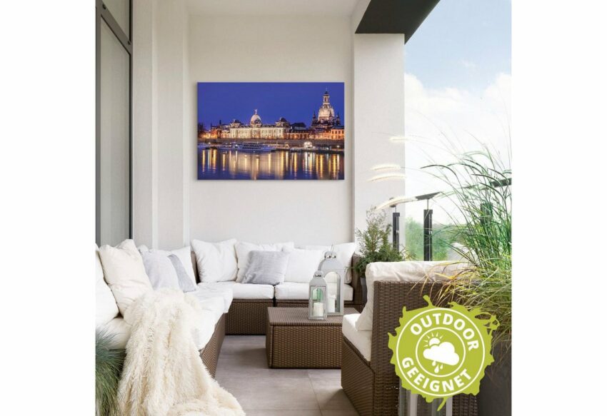 Artland Wandbild »Abend an der Elbe in Dresden«, Dresden (1 Stück), in vielen Größen & Produktarten - Alubild / Outdoorbild für den Außenbereich, Leinwandbild, Poster, Wandaufkleber / Wandtattoo auch für Badezimmer geeignet-Bilder-Ideen für dein Zuhause von Home Trends