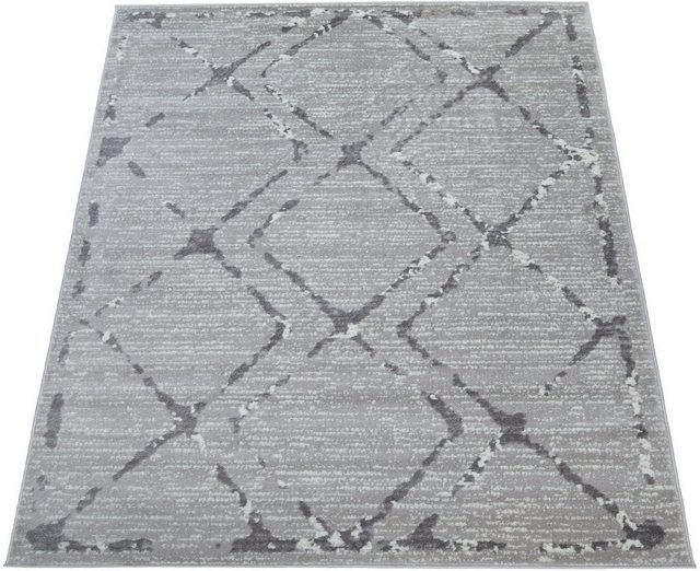 Teppich »Sinai 082«, Paco Home, rechteckig, Höhe 9 mm, Kurzflor, modernes Rauten Muster, ideal im Wohnzimmer & Schlafzimmer-Teppiche-Inspirationen