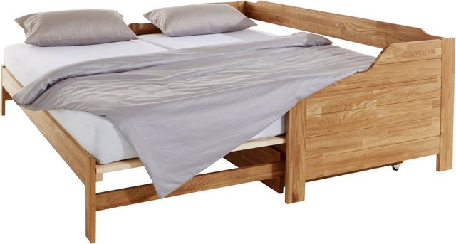 andas Einzelbett »Frita« (3-St), aus massivem Eichenholz, ausziehbar, mit Bettkasten, Breite 97-182,5 cm-Betten-Inspirationen