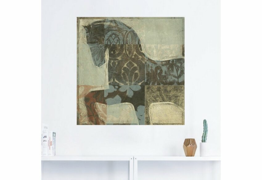 Artland Wandbild »Gemustertes Pferd I«, Haustiere (1 Stück), in vielen Größen & Produktarten - Alubild / Outdoorbild für den Außenbereich, Leinwandbild, Poster, Wandaufkleber / Wandtattoo auch für Badezimmer geeignet-Bilder-Ideen für dein Zuhause von Home Trends