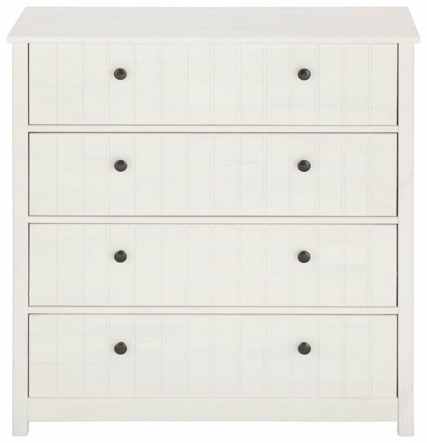 Home affaire Badkommode »Westa«, Breite 80 cm, Badezimmerschrank aus Massivholz, Kiefernholz, Metallgriffe, 4 Schubkästen-Kommoden-Ideen für dein Zuhause von Home Trends