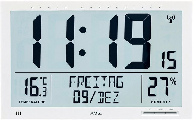 AMS Funkwanduhr »F5887« (mit Alarm)-Uhren-Inspirationen