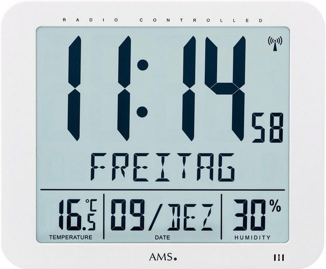 AMS Funkwanduhr »F5886« (mit Alarm)-Uhren-Inspirationen