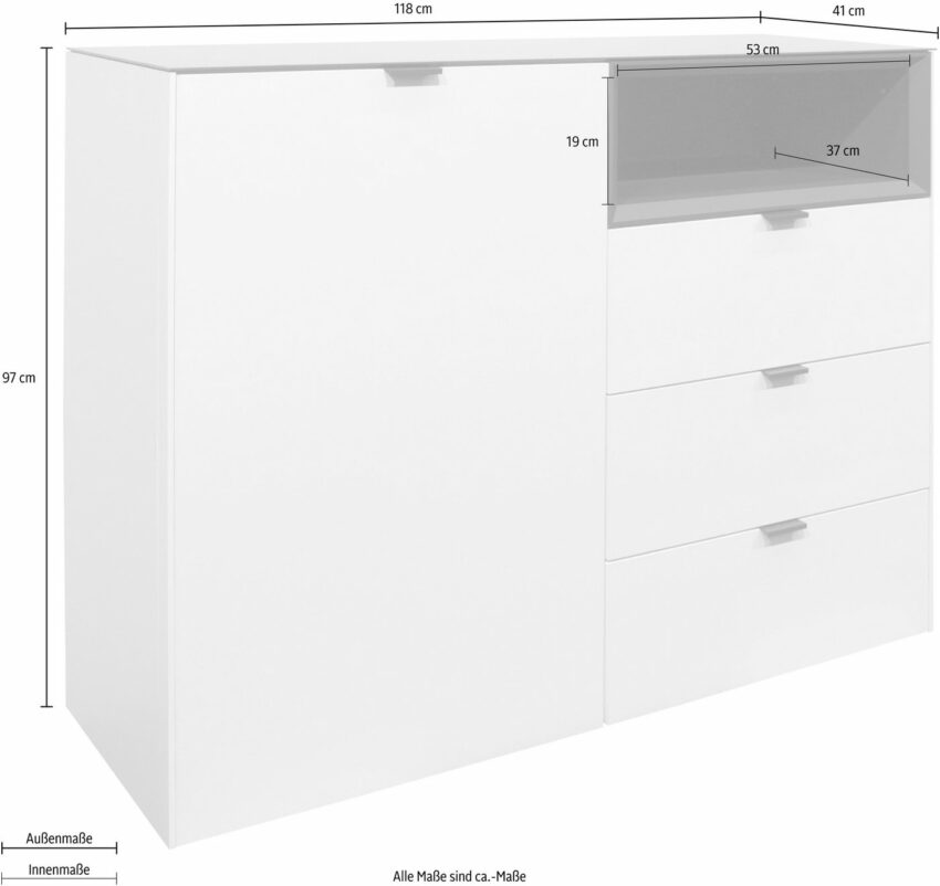 Mäusbacher Sideboard »Micelli«, Breite 118 cm-Sideboards-Ideen für dein Zuhause von Home Trends