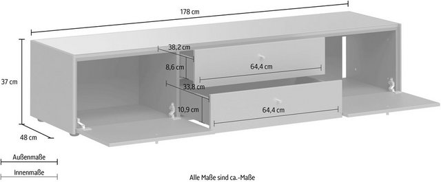 GERMANIA Lowboard »Monteo«, Breite 178 cm-Lowboards-Inspirationen