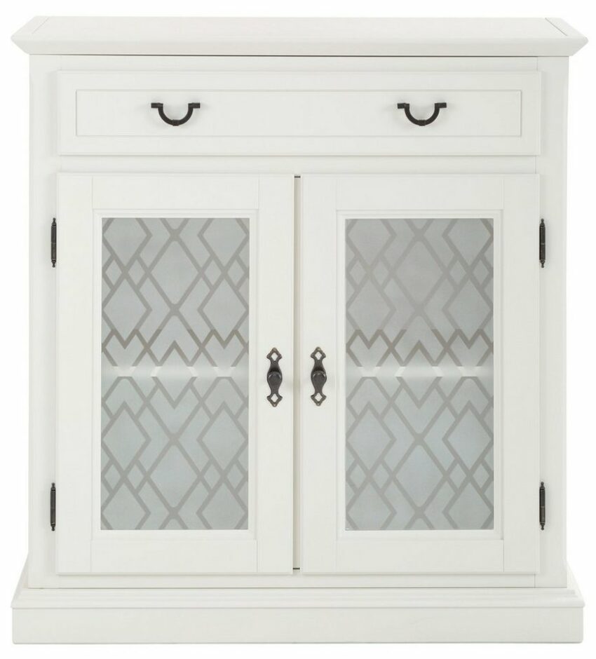 Premium collection by Home affaire Kommode »Kodia«, mit schönem Glasmuster auf den Türfronten, 2-türig, 89 cm breit-Kommoden-Ideen für dein Zuhause von Home Trends