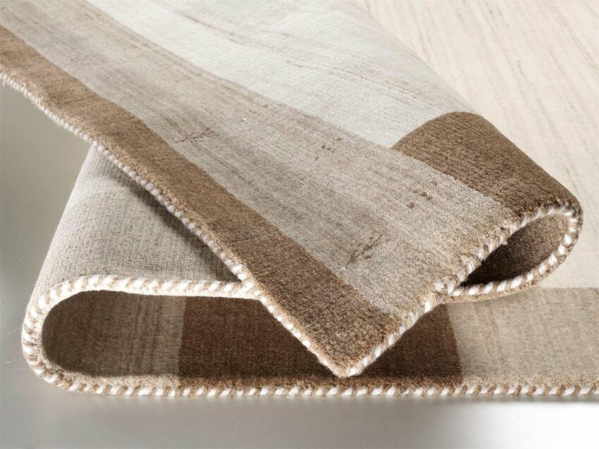Wollteppich »Alagis Border«, OCI DIE TEPPICHMARKE, rechteckig, Höhe 6 mm, reine Wolle, Wohnzimmer-Teppiche-Ideen für dein Zuhause von Home Trends