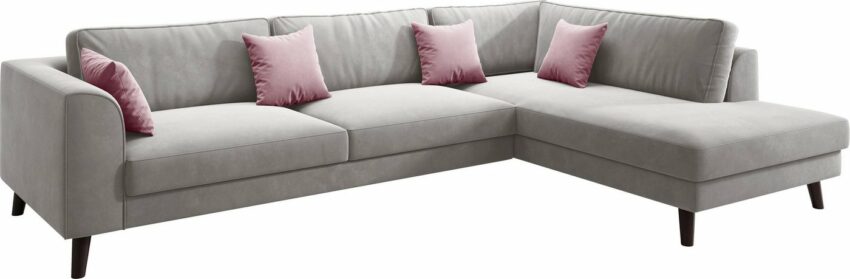 INOSIGN Ecksofa »Laurentia«, mit 4 Zierkissen, Ottomane links oder rechts bestellbar-Sofas-Ideen für dein Zuhause von Home Trends