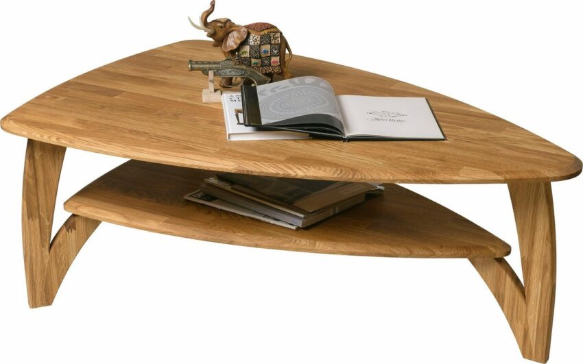 Home affaire Couchtisch »Oja«, ist aus massivem Eichenholz in ovaler Form, Breite 120 cm-Tische-Ideen für dein Zuhause von Home Trends