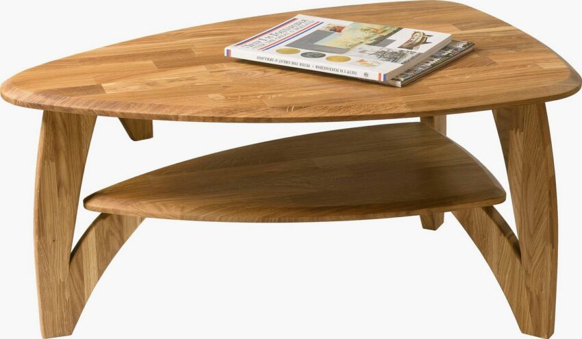 Home affaire Couchtisch »Oja«, in ovaler Form, aus massivem Eichenholz, Breite 90 cm-Tische-Ideen für dein Zuhause von Home Trends