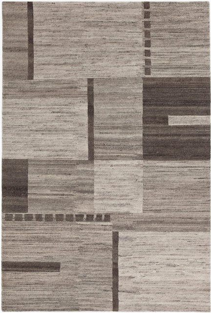 Wollteppich »Henderson«, LUXOR living, rechteckig, Höhe 8 mm, reine Wolle, handgeknüpft, Patchwork Design, ideal im Wohnzimmer & Schlafzimmer-Teppiche-Inspirationen