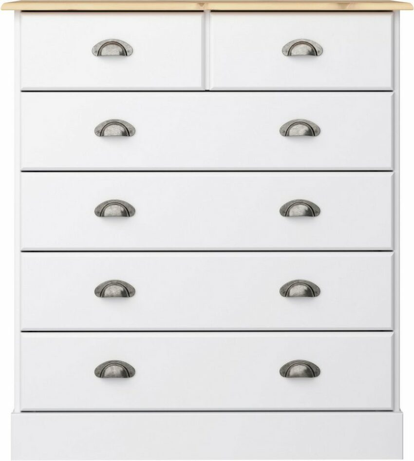 Home affaire Kommode »Nola«, mit hübschen Muschelgriffen, Breite 82 cm-Kommoden-Ideen für dein Zuhause von Home Trends