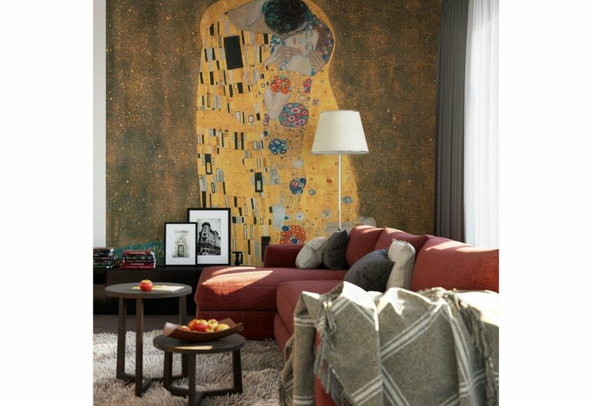Wall-Art Vliestapete »Klimt - Der Kuss«-Tapeten-Ideen für dein Zuhause von Home Trends