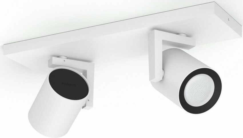 Philips Hue LED Deckenspots »Philips Hue White & Col. Amb. Argenta Spot 2 flg.«, Synchronisieren Sie Ihr Licht mit Musik/ Filmen und Spielen mit Hilfe von Hue Sync, Steuerung über Bluetooth und Bridge-Lampen-Ideen für dein Zuhause von Home Trends