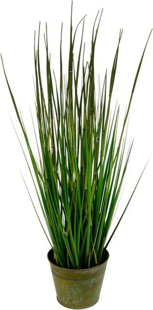 Kunstpflanze »Bambusgras im Metalltopf« Bambusgras, I.GE.A., Höhe 78 cm-Kunstpflanzen-Inspirationen