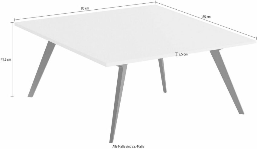 GWINNER Couchtisch »CT511«, mit Metallgestell, furnierte Oberplatte in zwei Holzarten, in verschiedenen Breiten-Tische-Ideen für dein Zuhause von Home Trends