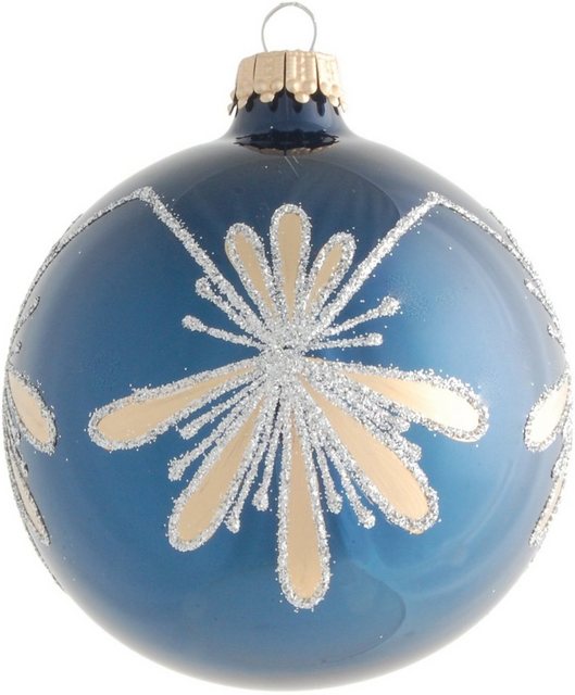 Krebs Glas Lauscha Weihnachtsbaumkugel »CBK93570« (1 Stück), aus Glas, mit Blattdekor-Weihnachtskugeln-Inspirationen