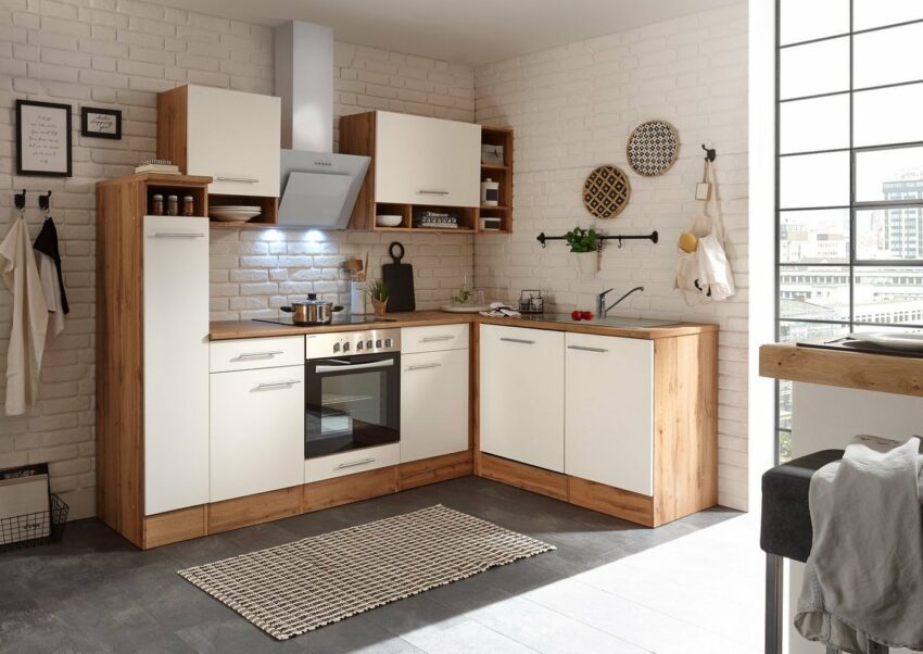 RESPEKTA Winkelküche »Lübeck«, mit E-Geräten, Stellbreite 250 x 172 cm-Küchenzeilen-Ideen für dein Zuhause von Home Trends