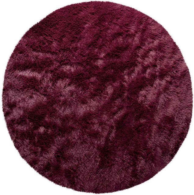 Hochflor-Teppich »Silky 591«, Paco Home, rund, Höhe 33 mm, Uni Farben, besonders weich und kuschelig, ideal im Wohnzimmer & Schlafzimmer-Teppiche-Inspirationen