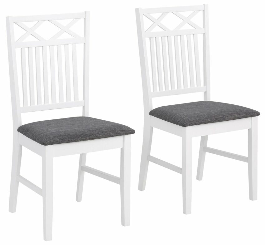 Home affaire Stuhl »Fullerton« (Set, 2 Stück), mit schönen Fräsungen an der Rückenlehne, Sitzhöhe 47 cm-Stühle-Ideen für dein Zuhause von Home Trends
