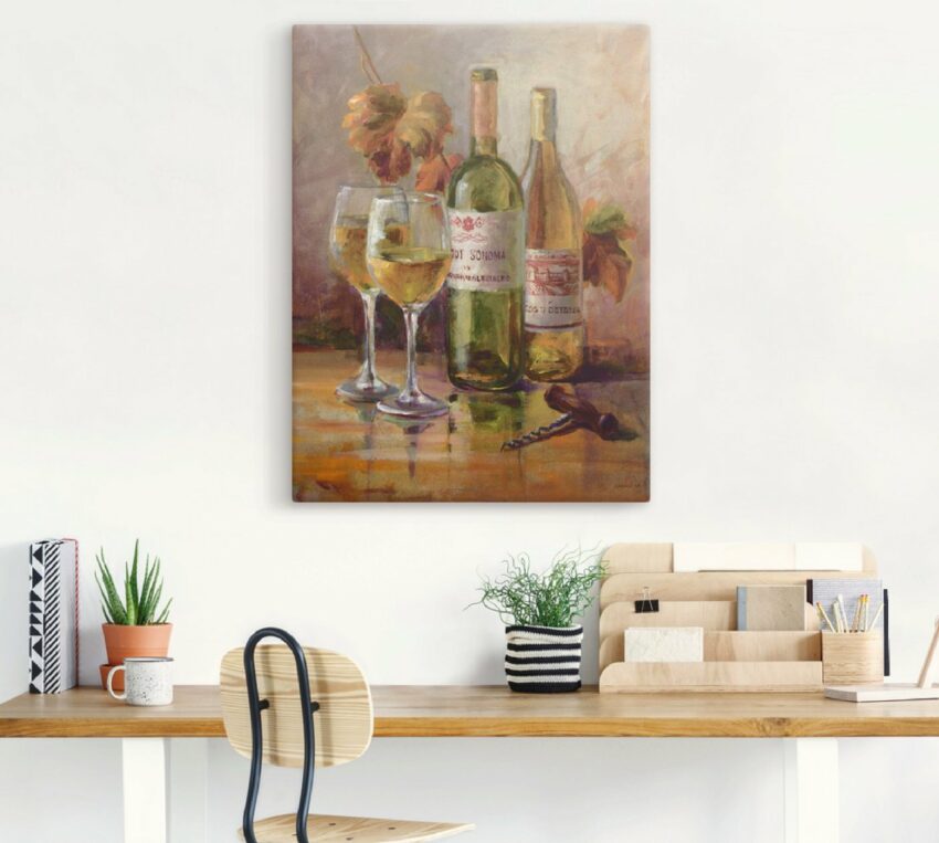 Artland Wandbild »Offener Wein II«, Getränke (1 Stück), in vielen Größen & Produktarten -Leinwandbild, Poster, Wandaufkleber / Wandtattoo auch für Badezimmer geeignet-Bilder-Ideen für dein Zuhause von Home Trends