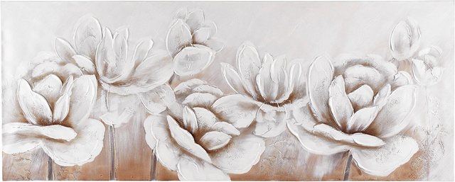 Home affaire Gemälde »Flowers«, Blumen, Blumenbilder, 150/60 cm-Bilder-Inspirationen