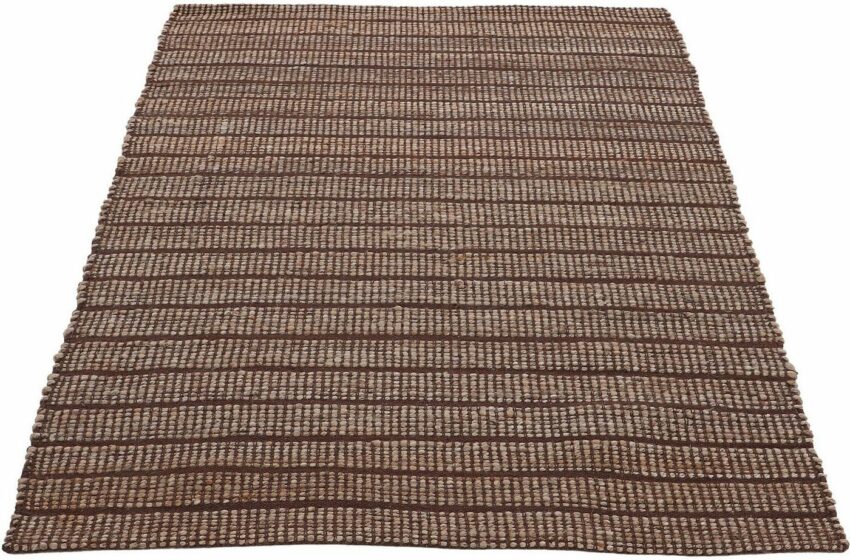 Teppich »Lara«, carpetfine, rechteckig, Höhe 6 mm, Wendeteppich aus Jute/Baumwolle, Wohnzimmer-Teppiche-Ideen für dein Zuhause von Home Trends